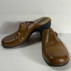 Thom Mcan Brown Leather Slip-On Shoes - Size 8